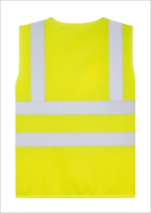 Korntex® Kinderwarnweste Esbjerg - Vier Reflexstreifen - Signal-Gelb