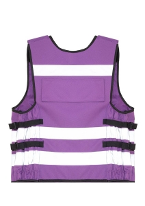 Korntex® Tactical Warnweste Stammheim - Elastischer Bund und 360° Sichtbarkeit - Violett