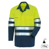 Teamdress-Hemd High Vis Multinorm +CH warngelb/marine