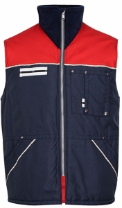Gr.54/56 HB-Kälteschutz-Kühlraum-Weste, 410 g/m², navy/rot