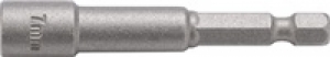 NW-Tecwerk Steckschlüsseleinsatz mit 6-Kant-Antrieb Schlüsselweite 10 mm Länge 60 mm mit Magnet
