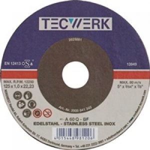 NW-Tecwerk Trennscheibe INOX D115x1,5mm gerade INOX Bohrung 22,23 mm
