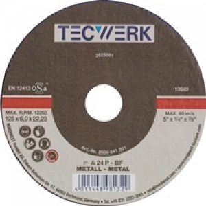 NW-Tecwerk Schruppscheibe D115xS6mm gekröpft Stahl Bohrung 22,23 mm