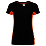 TRICORP-Jobwear, Damen-T-Shirt, Bicolor, 190 g/m², black-orange