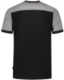 TRICORP-Jobwear, T-Shirt, Basic Fit, Bicolor, Kurzarm, 190 g/m², black-grey