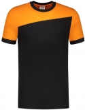 TRICORP-Jobwear, T-Shirt, Basic Fit, Bicolor, Kurzarm, 190 g/m², black-orange