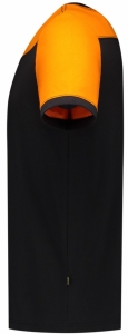 TRICORP-Jobwear, T-Shirt, Basic Fit, Bicolor, Kurzarm, 190 g/m², black-orange