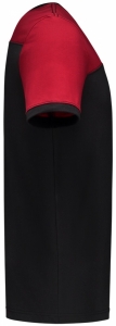 TRICORP-Jobwear, T-Shirt, Basic Fit, Bicolor, Kurzarm, 190 g/m², black-red
