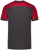 TRICORP-Jobwear, T-Shirt, Basic Fit, Bicolor, Kurzarm, 190 g/m², darkgrey-red