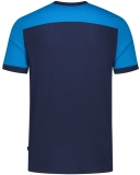 TRICORP-Jobwear, T-Shirt, Basic Fit, Bicolor, Kurzarm, 190 g/m², ink-turquoise