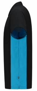 TRICORP-Jobwear, T-Shirt, mit Brusttasche, Bicolor, 180 g/m², black-turquoise