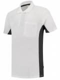 TRICORP-Jobwear, T-Shirt, mit Brusttasche, Bicolor, 180 g/m², white-darkgrey