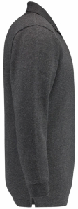 TRICORP-Jobwear, Sweatshirt, Polokragen, Basic Fit, Langarm, 280 g/m², anthrazit meliert
