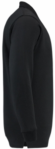 TRICORP-Jobwear, Sweatshirt, Polokragen, Basic Fit, Langarm, 280 g/m², black