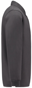 TRICORP-Jobwear, Sweatshirt, Polokragen, Basic Fit, Langarm, 280 g/m², darkgrey