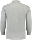 TRICORP-Jobwear, Sweatshirt, Polokragen, Basic Fit, Langarm, 280 g/m², grau meliert