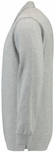 TRICORP-Jobwear, Sweatshirt, Polokragen, Basic Fit, Langarm, 280 g/m², grau meliert