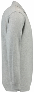 TRICORP-Jobwear, Sweatshirt, Polokragen, Basic Fit, Langarm, 280 g/m², grau meliert