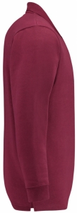 TRICORP-Jobwear, Sweatshirt, Polokragen, Basic Fit, Langarm, 280 g/m², wine