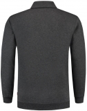 TRICORP-Jobwear, Sweatshirt Polokragen und Bund, Basic Fit, Langarm, 280 g/m², anthrazit meliert