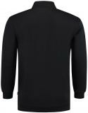 TRICORP-Jobwear, Sweatshirt Polokragen und Bund, Basic Fit, Langarm, 280 g/m², black