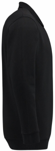 TRICORP-Jobwear, Sweatshirt Polokragen und Bund, Basic Fit, Langarm, 280 g/m², black