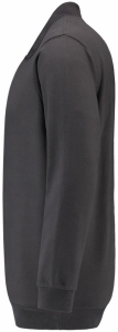 TRICORP-Jobwear, Sweatshirt Polokragen und Bund, Basic Fit, Langarm, 280 g/m², darkgrey