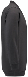 TRICORP-Jobwear, Sweatshirt Polokragen und Bund, Basic Fit, Langarm, 280 g/m², darkgrey