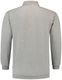 TRICORP-Jobwear, Sweatshirt Polokragen und Bund, Basic Fit, Langarm, 280 g/m², grau meliert