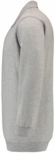TRICORP-Jobwear, Sweatshirt Polokragen und Bund, Basic Fit, Langarm, 280 g/m², grau meliert