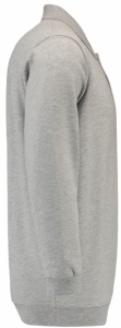 TRICORP-Jobwear, Sweatshirt Polokragen und Bund, Basic Fit, Langarm, 280 g/m², grau meliert