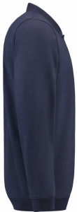 TRICORP-Jobwear, Sweatshirt Polokragen und Bund, Basic Fit, Langarm, 280 g/m², ink