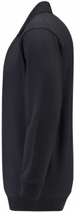 TRICORP-Jobwear, Sweatshirt Polokragen und Bund, Basic Fit, Langarm, 280 g/m², navy