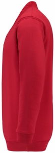 TRICORP-Jobwear, Sweatshirt Polokragen und Bund, Basic Fit, Langarm, 280 g/m², red