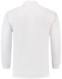 TRICORP-Jobwear, Sweatshirt Polokragen und Bund, Basic Fit, Langarm, 280 g/m², weiß