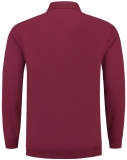 TRICORP-Jobwear, Sweatshirt Polokragen und Bund, Basic Fit, Langarm, 280 g/m², wine