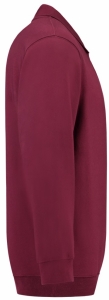 TRICORP-Jobwear, Sweatshirt Polokragen und Bund, Basic Fit, Langarm, 280 g/m², wine
