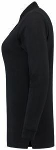 TRICORP-Jobwear, Sweatshirt Polokragen Damen, Basic Fit, Langarm, 280 g/m², black