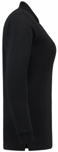 TRICORP-Jobwear, Sweatshirt Polokragen Damen, Basic Fit, Langarm, 280 g/m², black