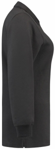 TRICORP-Jobwear, Sweatshirt Polokragen Damen, Basic Fit, Langarm, 280 g/m², darkgrey