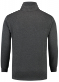 TRICORP-Jobwear, Sweatshirt 1/4-Reissverschluss, Basic Fit, 280 g/m², anthrazit meliert