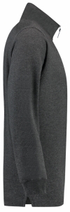 TRICORP-Jobwear, Sweatshirt 1/4-Reissverschluss, Basic Fit, 280 g/m², anthrazit meliert