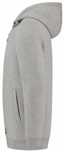 TRICORP-Kälteschutz, Sweatjacke mit Kapuze, graumeliert