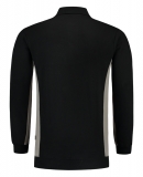 TRICORP-Jobwear, Polosweater, mit Brusttasche, Bicolor, 280 g/m², black-grey