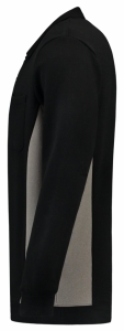 TRICORP-Jobwear, Polosweater, mit Brusttasche, Bicolor, 280 g/m², black-grey