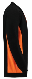 TRICORP-Jobwear, Polosweater, mit Brusttasche, Bicolor, 280 g/m², black-orange