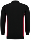 TRICORP-Jobwear, Polosweater, mit Brusttasche, Bicolor, 280 g/m², black-red