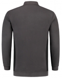 TRICORP-Jobwear, Polosweater, mit Brusttasche, Bicolor, 280 g/m², darkgrey-black