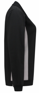 TRICORP-Jobwear, Damen-Sweatshirt mit Polokragen, 280 g/m², black-grey