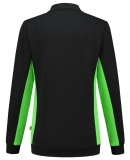 TRICORP-Jobwear, Damen-Sweatshirt mit Polokragen, 280 g/m², black-lime